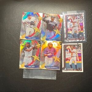 TOPPS Ronald Acuna Jr. and Corey SEAGER and acouple other Baseball Trading Cards